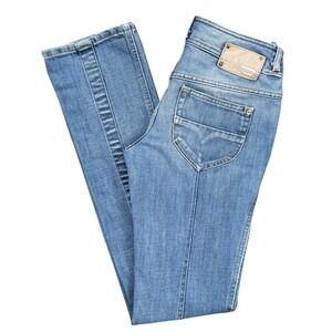 Vintage Diesel Rokket Jeans W27 L34 008AT Y2K Low Rise‎ Bootcut Denim 2000s RARE